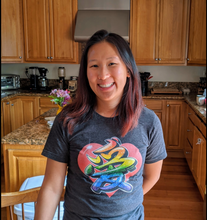 Load image into Gallery viewer, Chinese character love pop art t-shirt! Geeky Chinese character shirt made with love!
